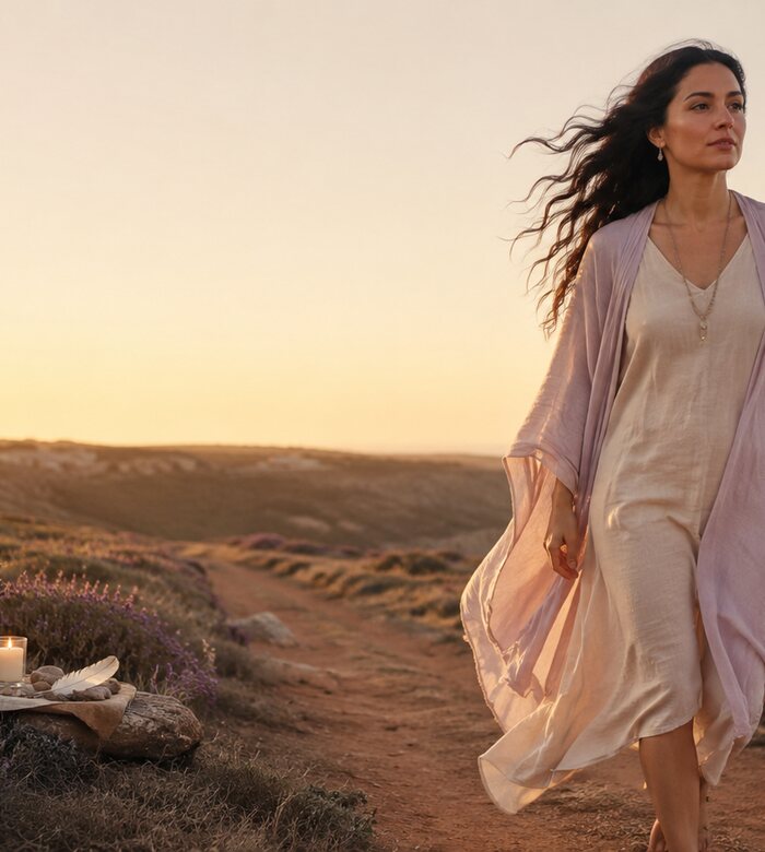 Woman by the ocean representing Release the Past, Reclaim Your Light
